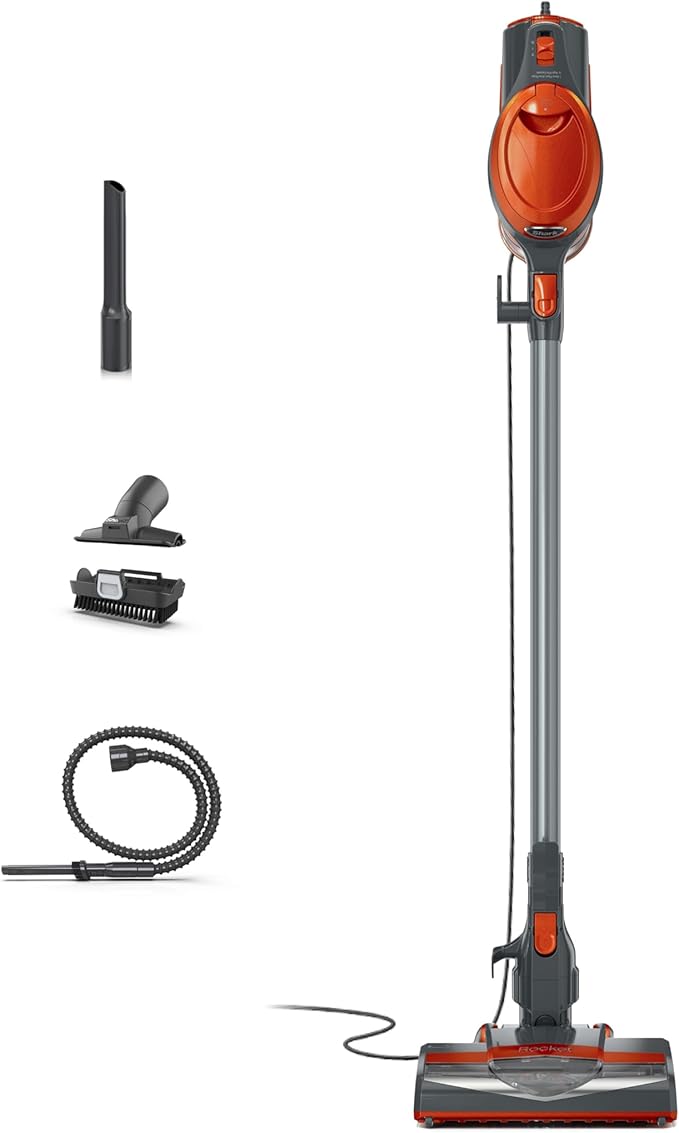 Shark HV302 Rocket Pet Corded Stick Vacuum, Lightweight with Swivel Steering for Carpets & Hard Floors, Converts to Hand