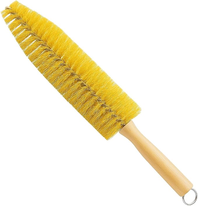 HI-TECH Wheel Spoke Brush for Rims & Wheels - Cone Shape for Cleaning Crevices & Hard-to-Reach Areas, Chemical Resistant