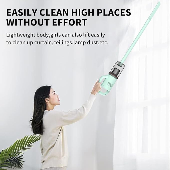 KEROMEE Cordless Vacuum Cleaner, Handheld Stick Mini Lightweight 2-in-1 Vacuum for Pet Hair Hardwood Floor Cat Litter Home Cleaning