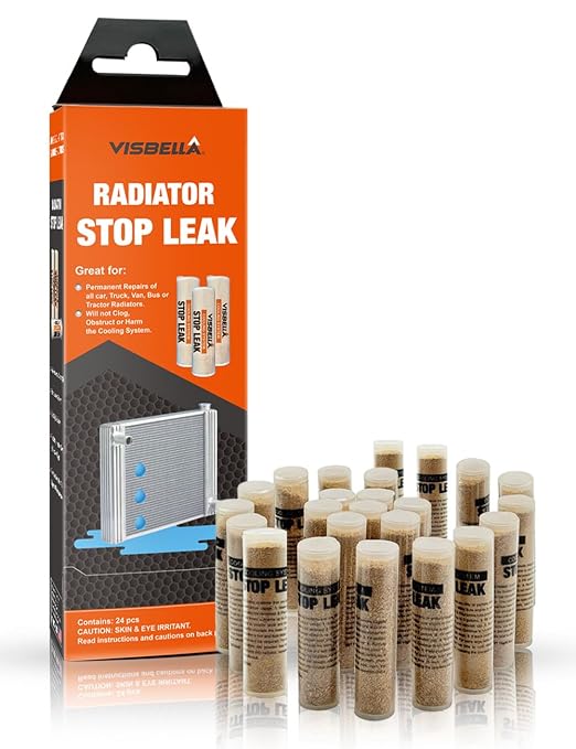 Visbella Radiator Stop Leak Sealer Conditioner Radiator Repair Kit Car Heater Core, Freeze Plugs, Cooling System & Radia