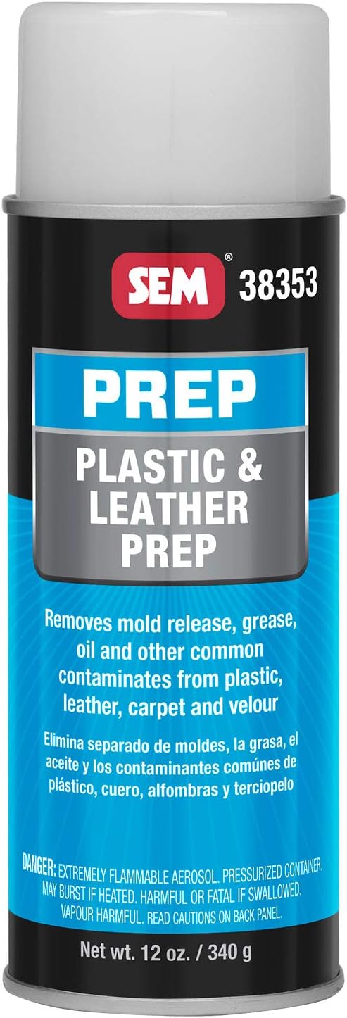 Sem Plastic & Leather Prep, Removes Contaminants, 16 Oz. Aerosol