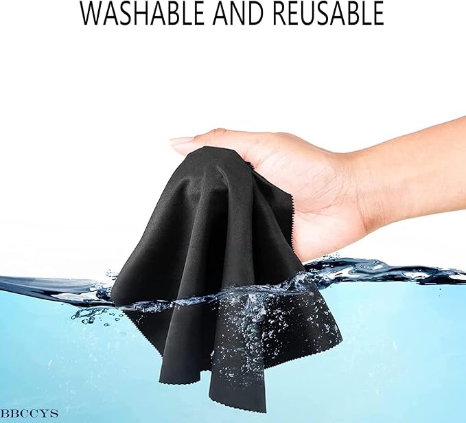 Glasses Cleaning Cloths(12 pcs),Premium Eyeglass Cleaner Cloth, Lens Wipes Cloth for Cleaning Eyeglasses, Cell Phones, Screens, Lenses, Electronics and All Delicate Surface