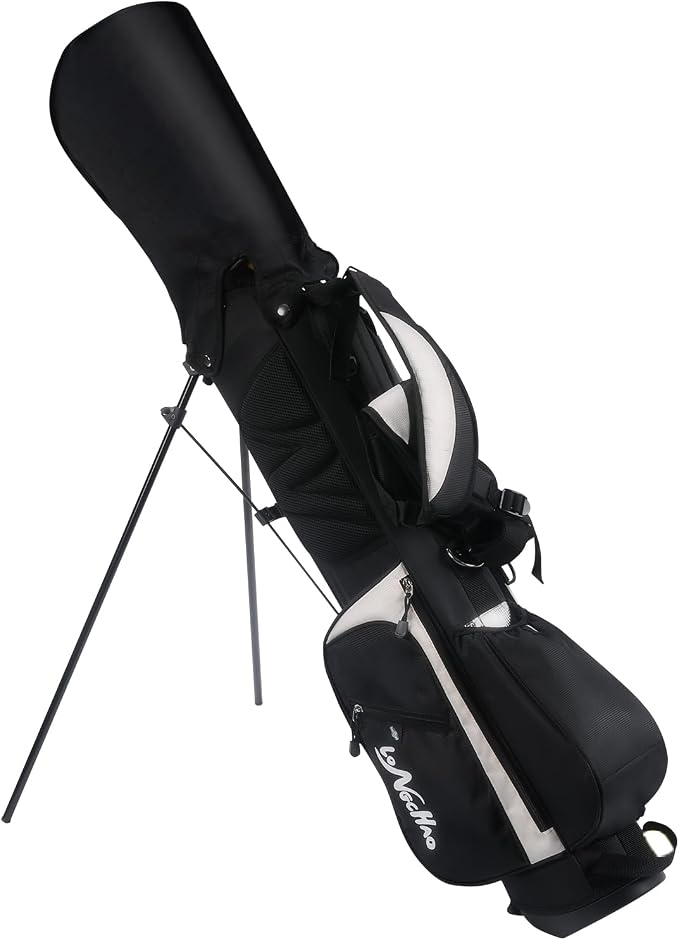 LONGCHAO Golf Bag,4 Way Golf Bag Stand with Backpack Shoulder,6 Pockets Ping Golf Club Bag, 2 Bags in 1 for Women