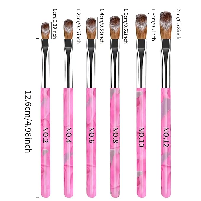 28Pcs Pink Nail Art Brush Set, Manicure Tool Kit with Acrylic Nail Brush, Builder Gel Brushes, Cuticle Brush, Dust Brush, Dotting & Liner Tool for Acrylic Powder Application, Sculpting & Cleaning