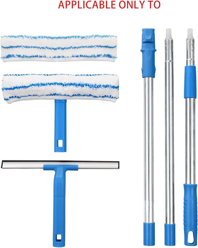 Mitclear Long Telescopic Pole for Window Cleaning Kit