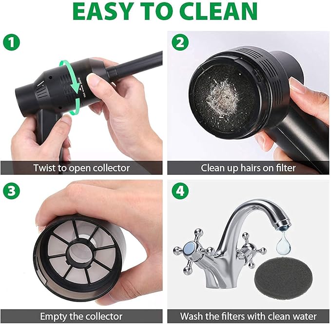 New Cordless Mini Computer Vacuum, Portable Vacuum Cleaner Keyboard Cleaner Kit - Cleaning Dust, Hairs, Crumbs, Scraps, Ash for Laptop, Keyboard, Computer,Car, Pet House, Sewing Machine