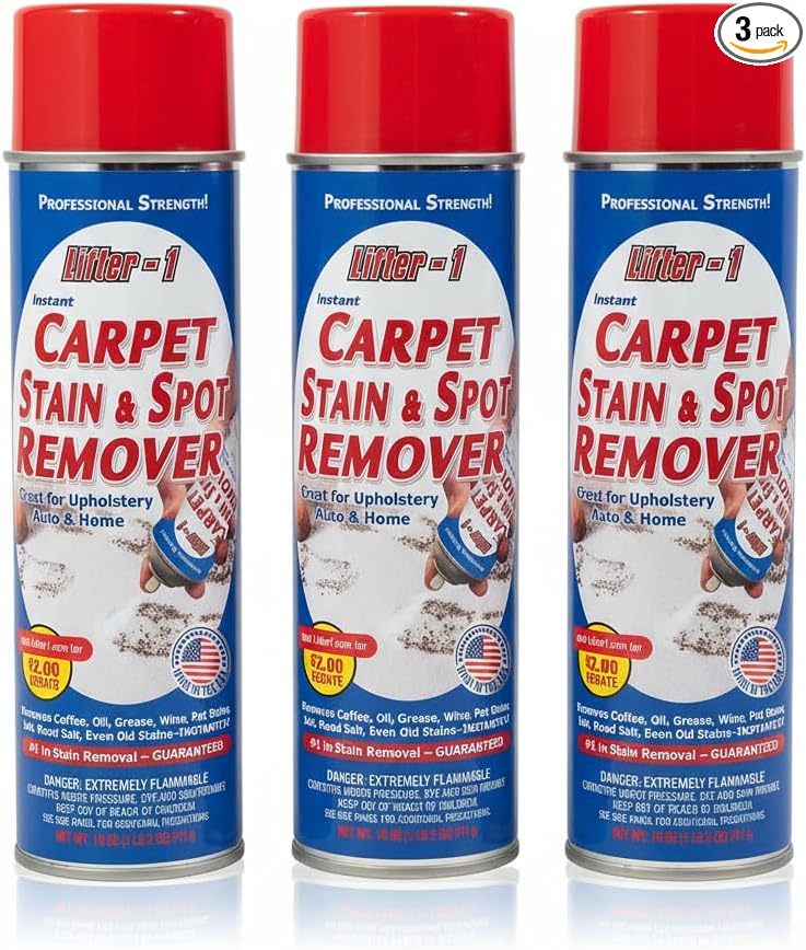 Carpet Spot Remover, Stain and Red wine Remover, and Spot Treatment for Oil, Grease, Urine, Cleaning Performance for Rug