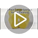8-Pack Large Car Wash Sponge: Extra Thick Soft Foam Car Sponge for Washing
