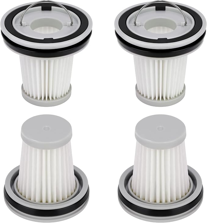 4 Pack HEPA Filter Replacement Compatible with Fanttik Slim V8 Apex / V9 Mix / V10 Mix/Slim V10 Apex Cordless Car Vacuum Cleaner, Washable and Reusable HEPA Filters - Cleanova