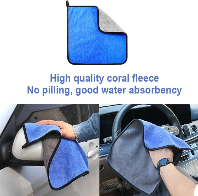 Car Detailing Brushes, Soft Bristles Interior Duster Cleaning Brush, Including Towels, Gloves, Soft-Bristle Brushes, for Auto Dashboard, Seat Gaps, Air Vents, and Home Use