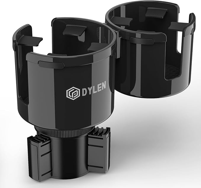 DYLEN Car Cup Holder Expander, 2 in 1 Cup Holder Adpater Extenter for Car
