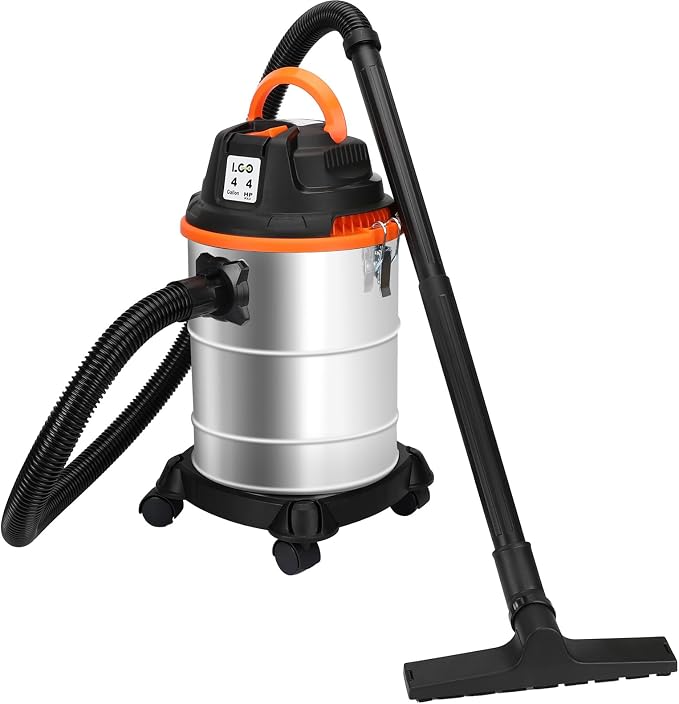 LIGO Shop Vacuum Wet and Dry, 4 Gallon Shop Vac with Accessories, Staninless Steel Tank, 4HP, for Workshop, Garage, Home