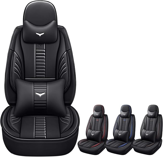 Luxury 2 Seats Car Seat Covers Protectors for Infiniti I30 1996-2001, Back Storage Bag Design & Headrest Pillow & Lumbar