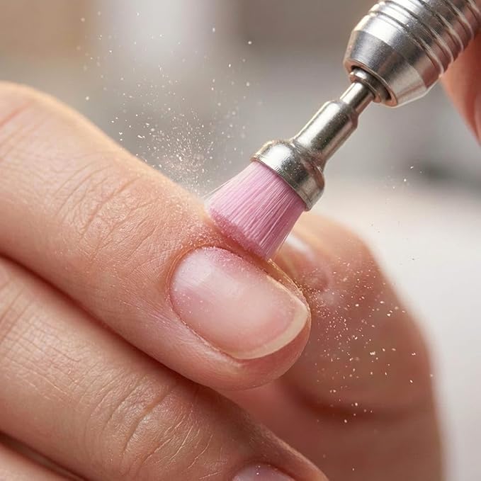 Tones Nail Drill Professional Soft | Durable Bit Small Cleaning Brush for Electric File - Remove Acrylic & Gel - Manicure, Nail Art