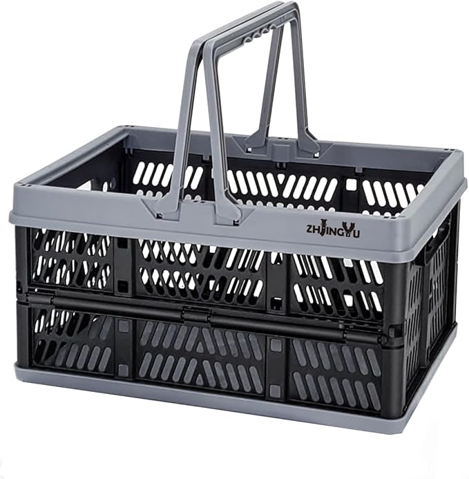 ZHJINGYU crates for storage,black plastic baskets for organizing Shopping