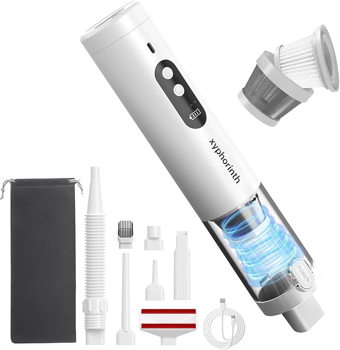 Handheld Car Vacuum Portable Cordless, 16000Pa 5 in 1 Multifunctional Mini Vacuum Cleaner and Air Duster, Rechargeable L