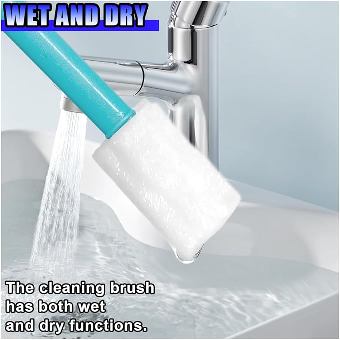 Cleaning Swab Sticks, Small Cleaning Sponge Tip for Tight Spaces, Disposable Crevice Cleaning Brush Kit, Universal Automotive Detailing Tools Accessories for SUV, Sedan, Truck (50PCS)