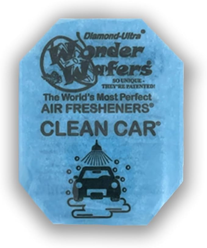 Wonder Wafers - Diamond-Ultra Scented Car Air Fresheners - Individually Wrapped (15 Per Pack) (Clean Car)