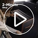 Trunk Organizer for Car, Lid, PU Leather, 17.7in 40L, 1pc, Hexy