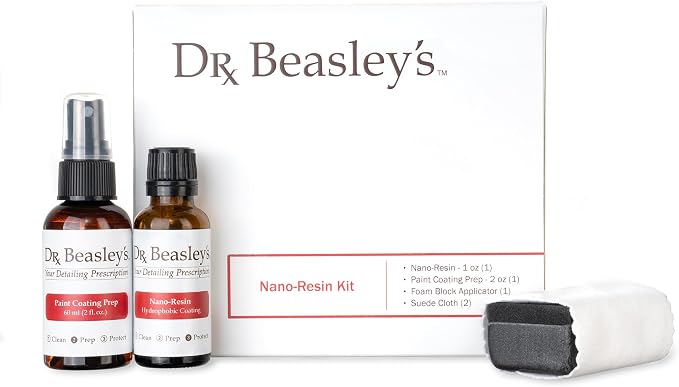 Dr. Beasley's Nano-Resin Pro Kit - Protects Auto Paint Finishes, Self-Heals Fine Scratches, Repels Water, Resists Oxidat