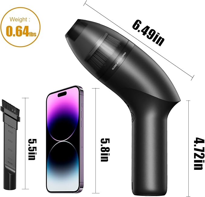 Hayousui 4.3Kpa Keyboard Vacuum Cleaner Mini:Handheld Computer Vacuum Cordless for Car Laptop Sewing Machine Portable Keyboard Vac USB Desk Crumbs Dust Cleaners