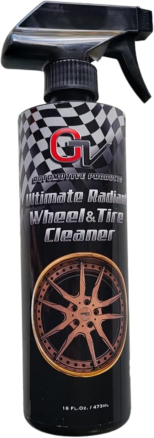 GV Automotive Products Ultimate Radiant Wheel Cleaner - Chrome Rim & Wheel Cleaner Spray Safe, Ready to Use, Polishes, S