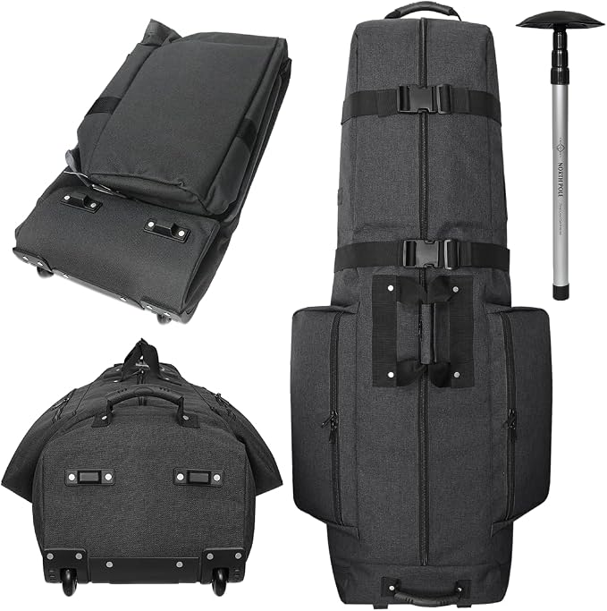 CADDYDADDY Constrictor Golf Travel Bag Cover w/Thick Dense Foam Padded Top