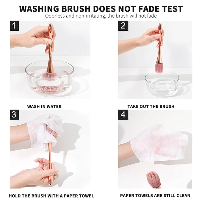 2Pcs Nail Dust Brush Acrylic Nail Brush Cleaner Nail Brushes for Cleaning Dust Large Dip Powder Brush Makeup Blush Brush Manicure Remover Brush Nail Art Tools (Red+Black)