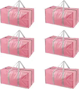 Heavy Duty Extra Large Moving Bags with Extra Long Handles -Includes Backpack Straps - Easy Storage For Space Saving (Pi