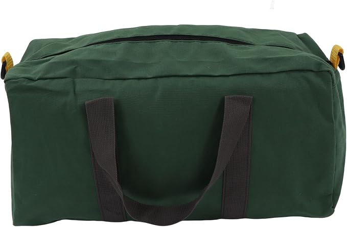 Wide Mouth Tool Bag, Canvas Tool Bag, Waterproof Heavy Duty Tool Storage Bag, Portable Large Capacity Tool Tote Bag for