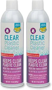 Invisible Glass 91014-2PK Clear Plastic Cleaner – Cleans and Protects Plastic on Electronics, Appliances, Eyewear, Cars,