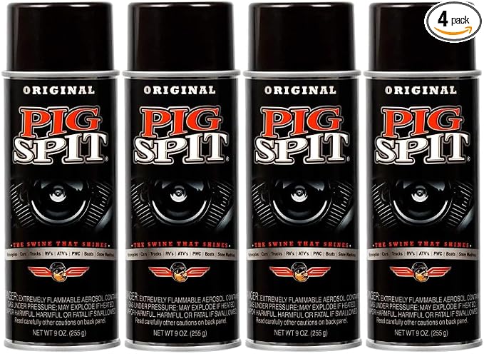 Original | Shine for Engines, Trim, Tires & Vinyl | Restores Faded Black Plastic | 9 oz. | 4-Pack