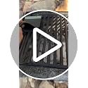 Grill Brush Bristle Free, Grill Cleaner Brush with 5 BBQ Replacement Head for Cast Iron, Stainless Steel Grates, Safe Grill Scraper Outdoor BBQ Grill, Black