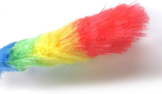 1pc Soft Magic Plastic Feather Duster Anti Static Car Home Window Cleaner 28" Rainbow Extendable Anti Static Duster Reus