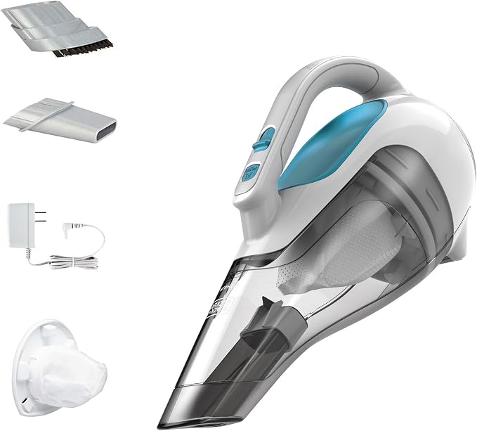 BLACK+DECKER dustbuster Cordless Handheld Vacuum, Portable Vacuum for Car and Home Rechargeable, Powerful Suction, Wide