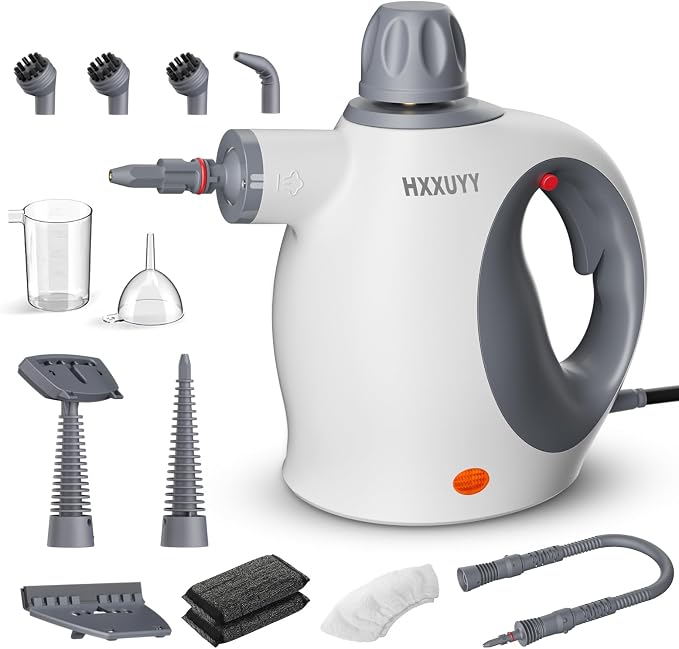 Multi-Surface Handheld Pressurized Steam Cleaner with 13 PCS Accessory ,Portable Steamer for Cleaning, Multipurpose Stea
