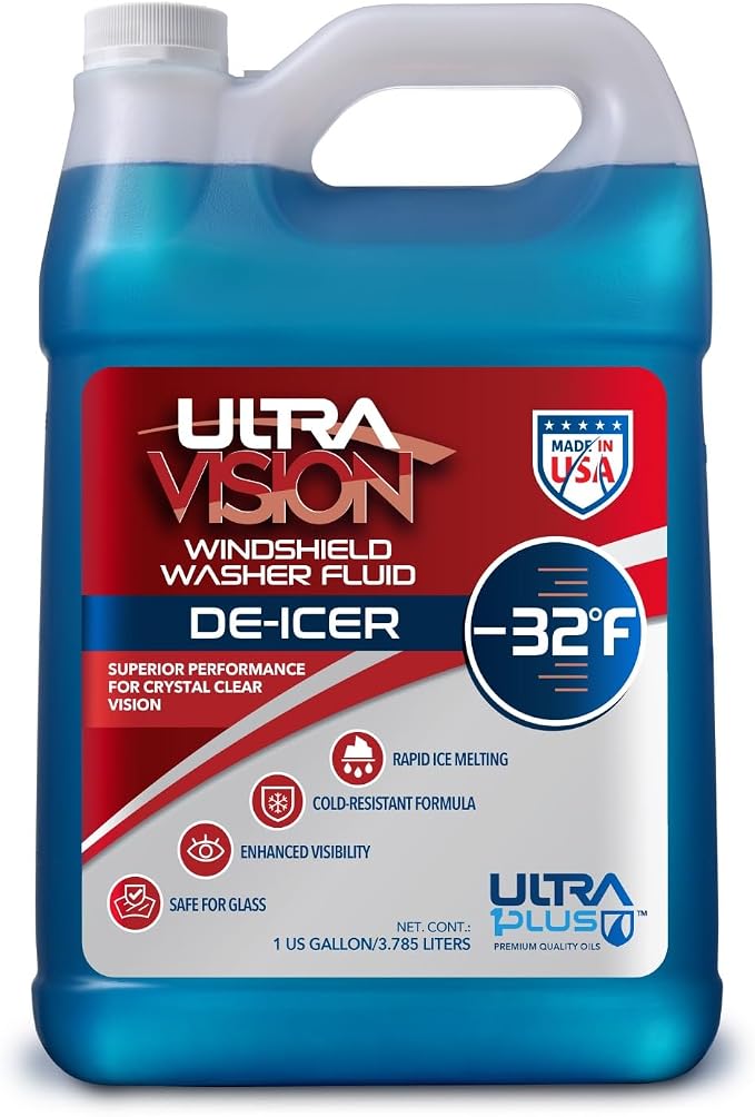 UltraVision De-Icer Windshield Washer Fluid -32F 1 Gallon Wiper Fluid