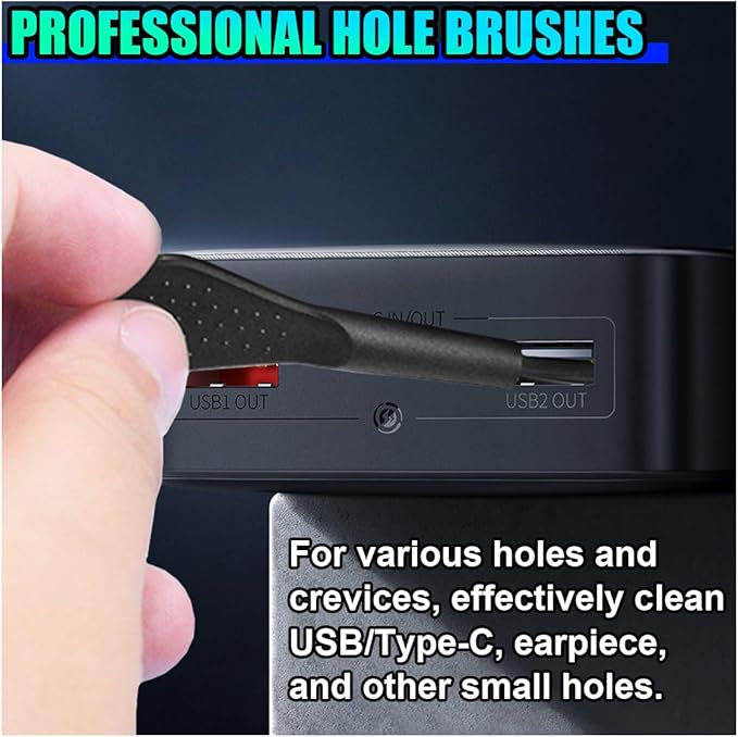 ZIMISI 10PCS Car Detailing Brush Kit, Nylon Anti-Static Car Interior Cleaning Tools, Portable Crevice Cleaning Brush Auto Dusting Tool Multipurpose for Dashboard Air Vent Computer Keyboard