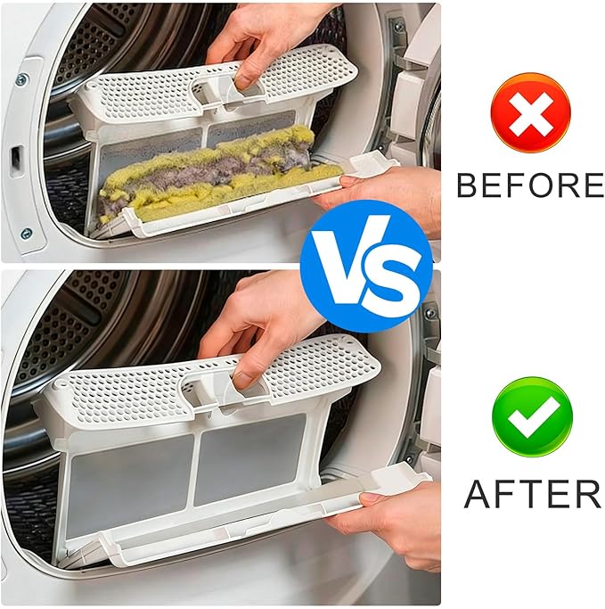 Universal Dryer Vent Cleaner Kit with Vacuum Hose - 4-Piece Lint Brush & Attachment Set for Clothes Dryer, Shop Vac Accessories, Lint Trap Cleaner & Home Maintenance Tools