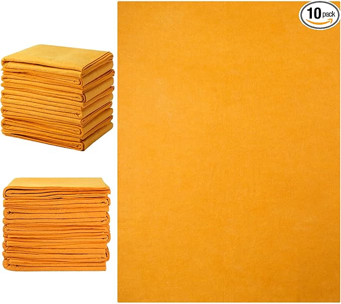 10 Pack 20" x 27" Shammy Cloths Absorbent Chamois Towel