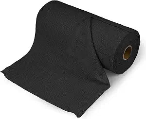 wuyaoyao 50PCS Microfiber Cleaning Cloth Roll, 10"×10" Wash Cloths, Black
