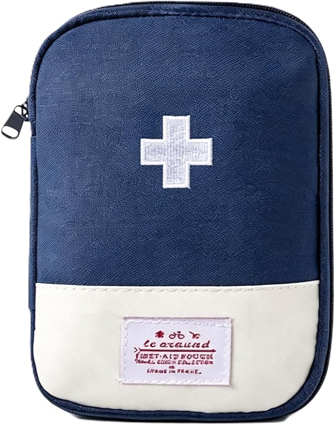 First Aid Bag Empty,Small Portable Empty First Aid Kit Bag Waterproof Section Dividers Travel Medicine Bag for Emergency