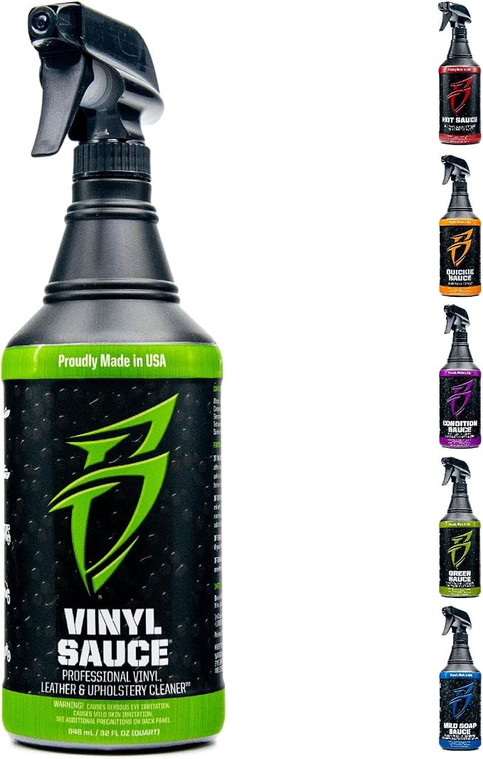 Boat Bling VS-0032 Vinyl Sauce Premium Vinyl and Leather Cleaner, 32 Oz., for Boats, RVs, Powersport Vehicles and More