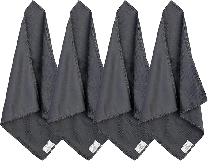 loukin Whiteboard Cleaning Cloth, Microfiber Dry Erase Cloth, 4 Pack