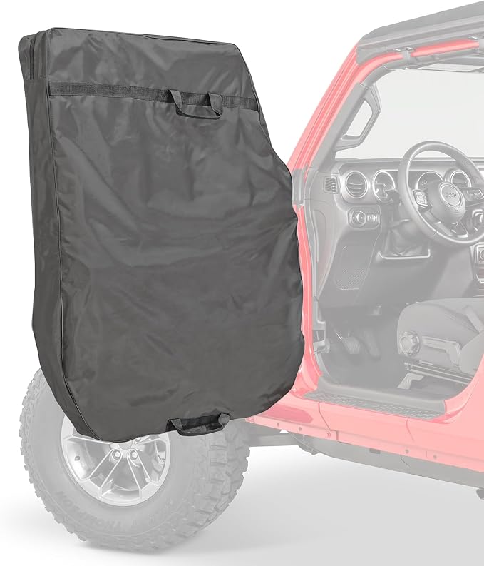 MasterTop Hard Door Storage Bags|Pair-one for each door|Compatible with 1976-current Jeep CJ, JK, JL Wranglers|13110001,