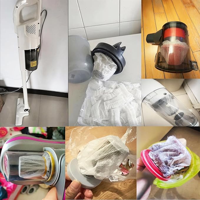100 Pack Hand Vacuum Filter Cover Disposable Non-Woven Fabric Filters Caps for Dustbuster Cordless Handheld Vacuum Car Vacuum Cleaner Rechargeable Mini Portable Vacuum