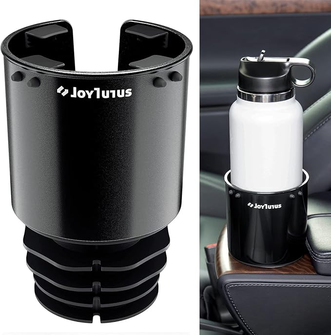 JOYTUTUS Large Stable Cup Holder Expander for YETI, Hydro Flask, Hold 18-40 oz Bottles and Mugs, Car Cup Holder Adapter