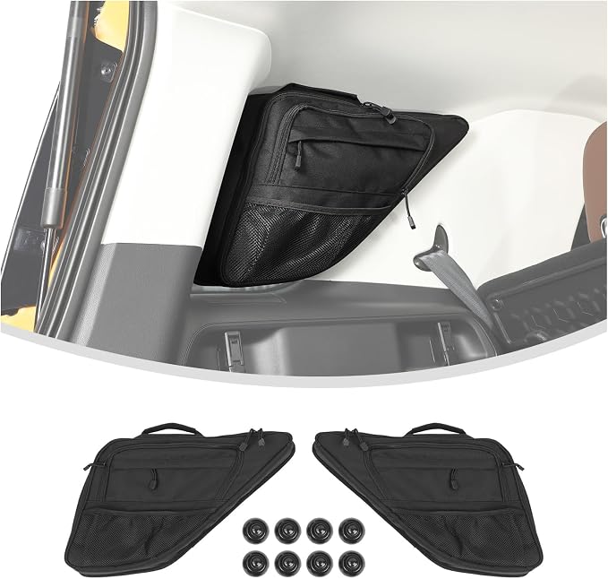 Linskip TrunkMate™ Suction Organizer for Ford Bronco Sport 2021-2025 2026, Rear Side Window Storage Bag for Ford Bronco