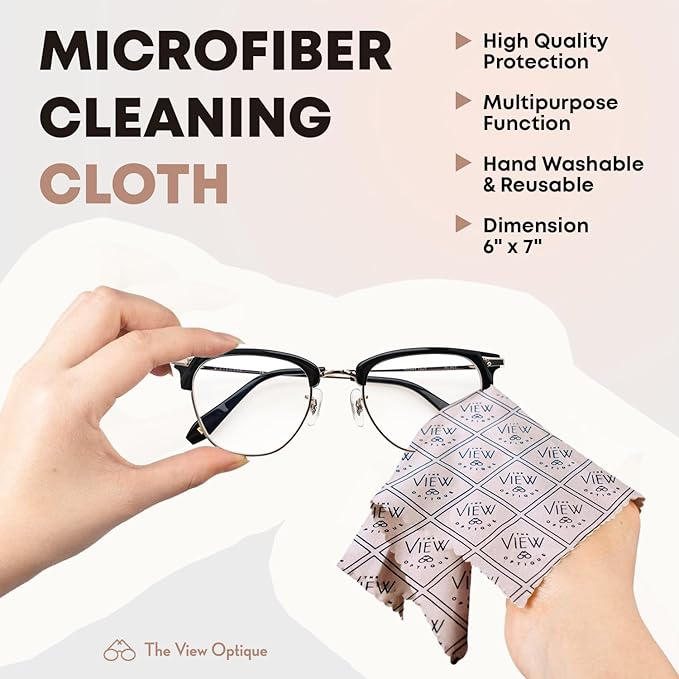 Anti-Reflective Lens Cleaner & Repair Kit – 0.4oz Glasses Cleaner Spray, Microfiber Cloth & Keychain Screwdriver in a Vinyl Snap Case for Eyeglasses, Sunglasses & Screens(3 Piece Set)