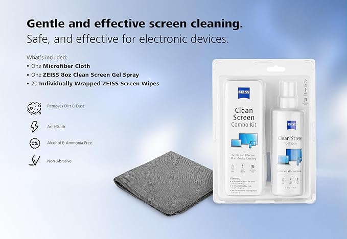 ZEISS Screen Cleaning Combo Kit for Computers, Phones, Televisions and More